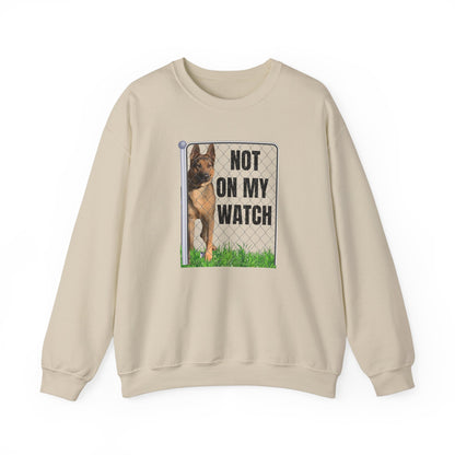 "Not On My Watch Dog Lover Sweatshirt" Unisex Heavy Blend™ Crewneck Sweatshirt