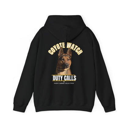 German Shepherd "Coyote Watch - Duty Calls" Hoodie