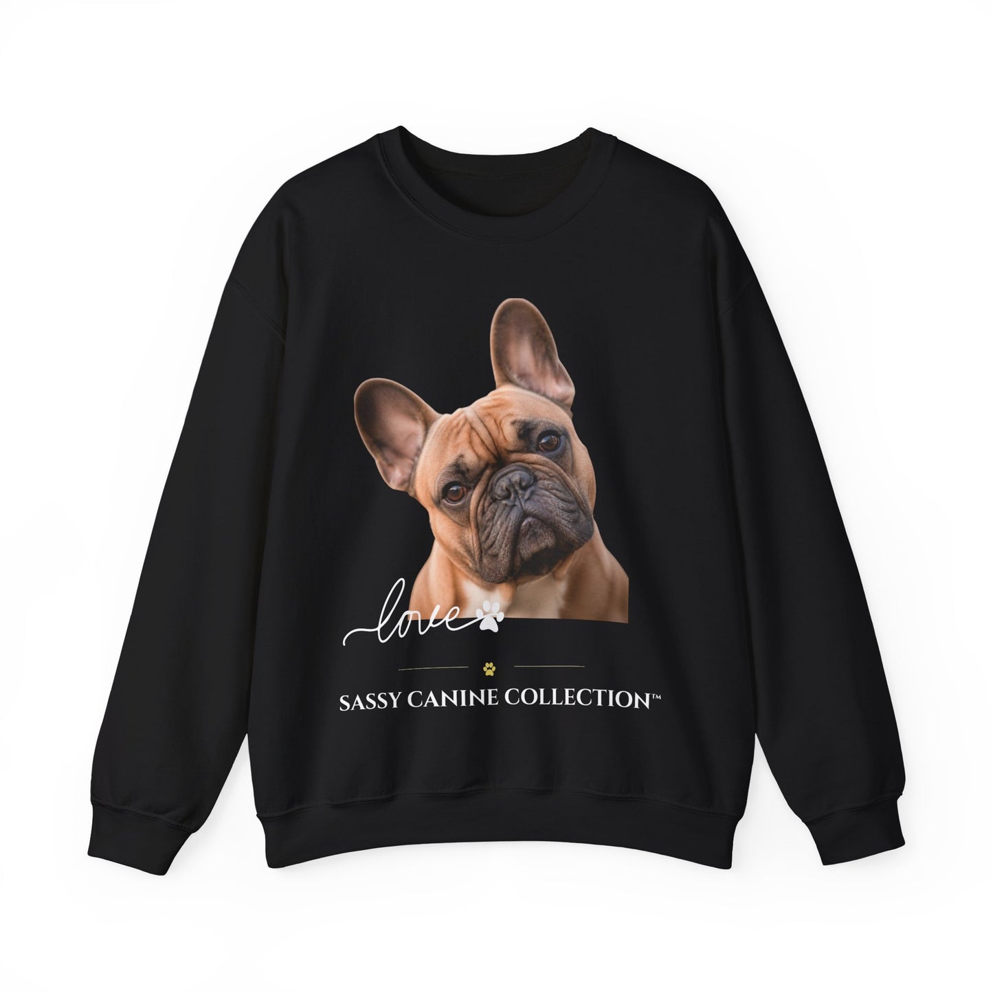 French Bulldog Crewneck Sweatshirt – "Love" Sassy Canine Collection