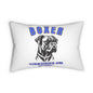 "Boxer....Courageous And Loving" Boxer lover Spun Polyester Lumbar Pillow