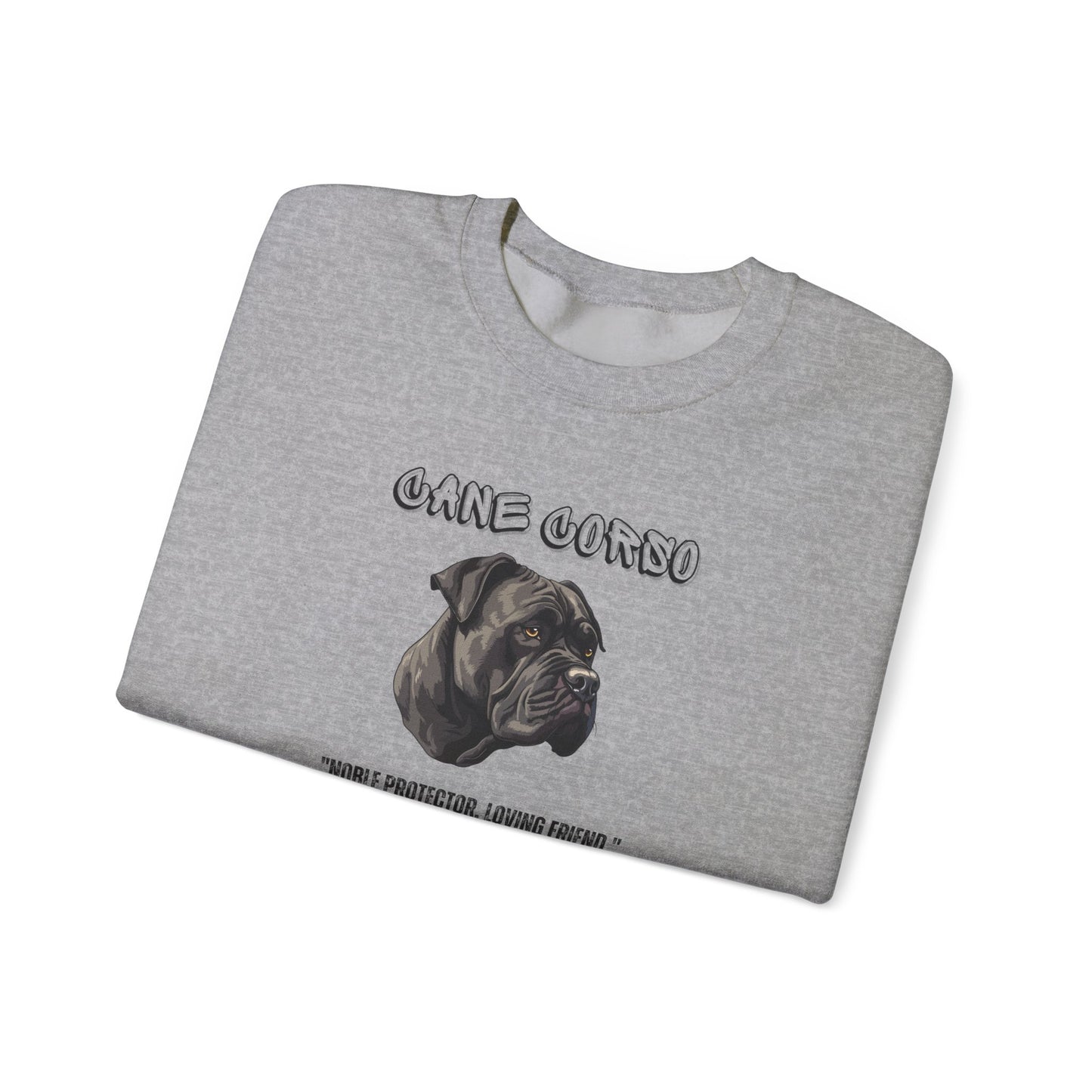 "Cane Corso Dog Lover Sweatshirt Noble Protector, Loyal Friend" Unisex Heavy Blend™ Crewneck Sweatshirt