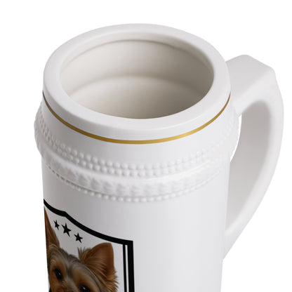 Yorkshire Terrier Beer Stein Mug | Heritage Crest Collection