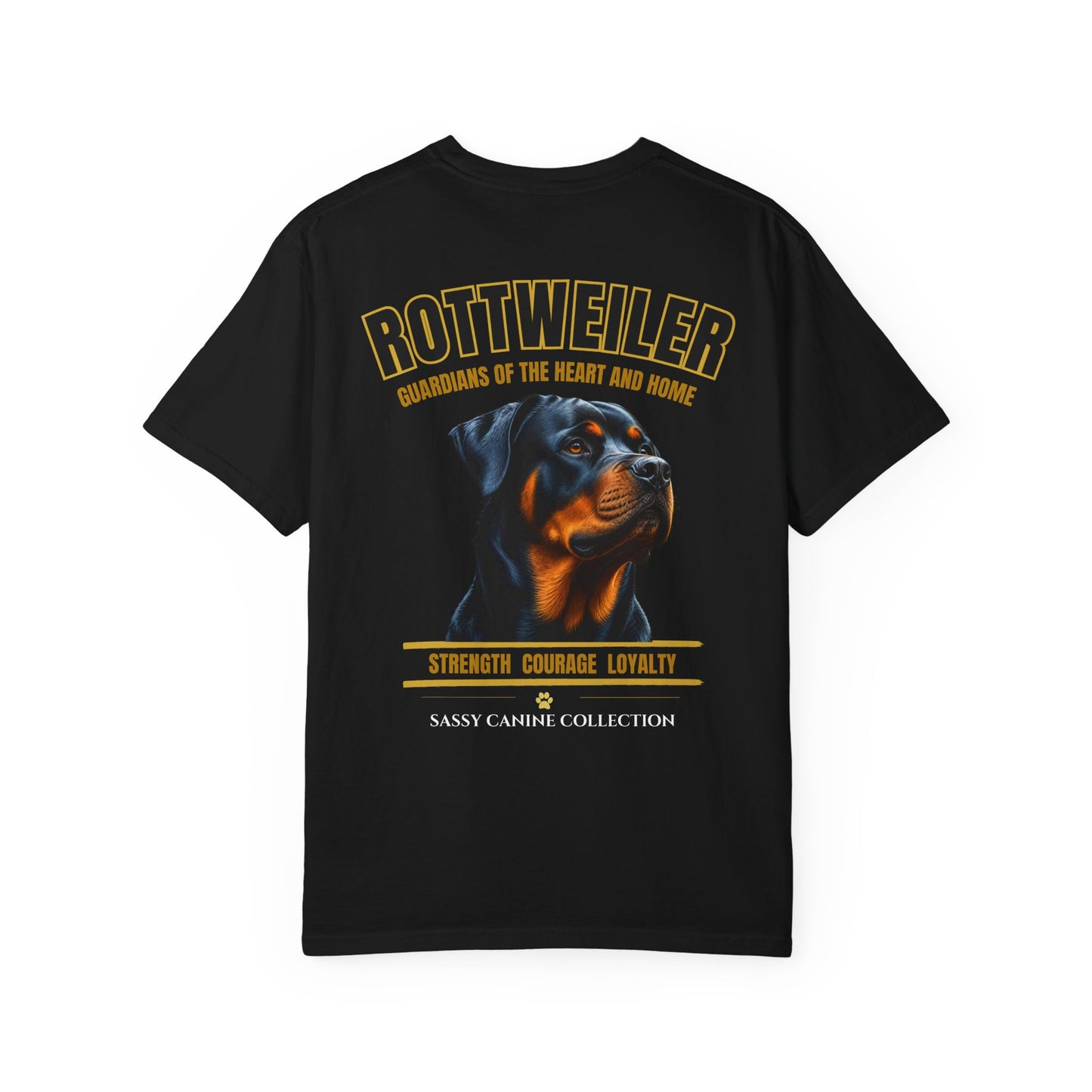 Rottweiler Guardians of the Heart and Home Premium Unisex T-Shirt | Sassy Canine Collection™