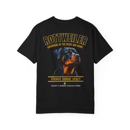 Rottweiler Guardians of the Heart and Home Premium Unisex T-Shirt | Sassy Canine Collection™