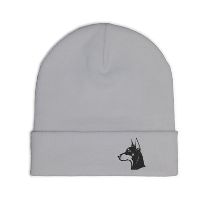 Doberman Embroidered Knit Beanie | SASSY CANINE COLLECTION™ | Premium Winter Hat