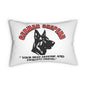 "German Sheperd...Your Best Defense And Fierce Friend"  German Sheperd Lover Spun Polyester Lumbar Pillow