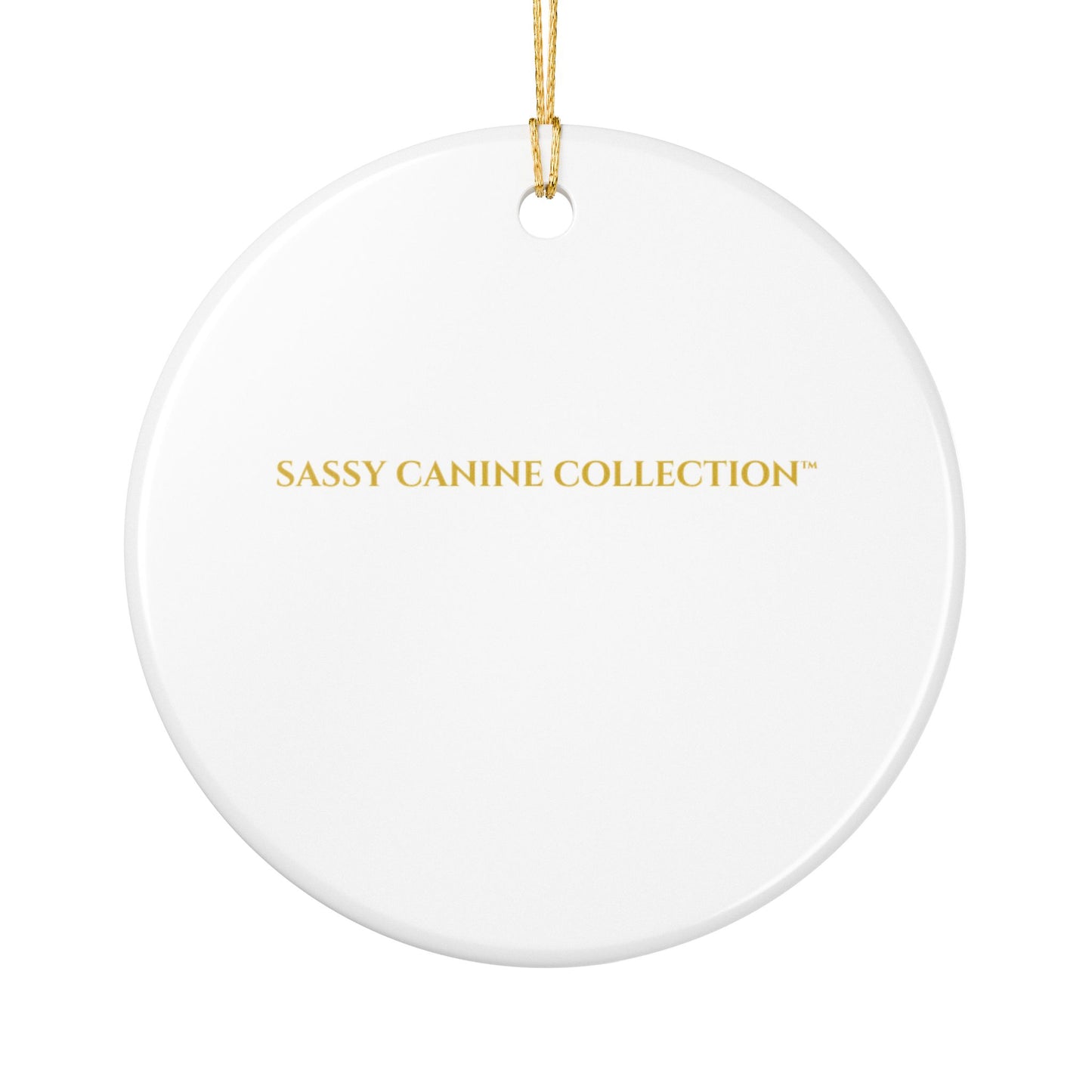 Pembroke Welsh Corgi Ceramic Christmas Ornament