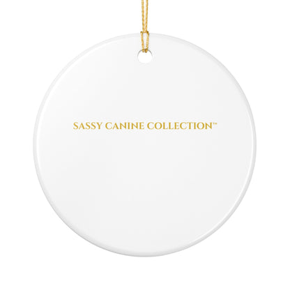 Pembroke Welsh Corgi Ceramic Christmas Ornament