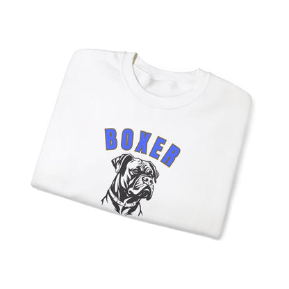 "Boxer...Courageous And Loving." Dog loverUnisex Heavy Blend™ Crewneck Sweatshirt