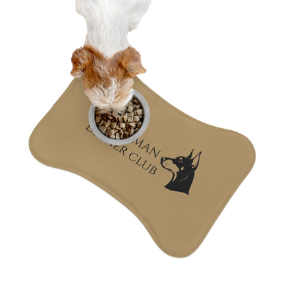 Doberman Dinner Club - Pet Feeding Mat 19″ × 14″