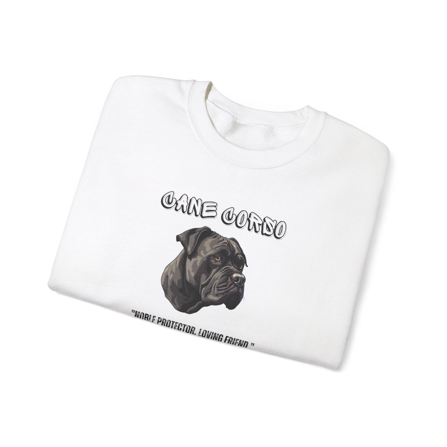 "Cane Corso Dog Lover Sweatshirt Noble Protector, Loyal Friend" Unisex Heavy Blend™ Crewneck Sweatshirt