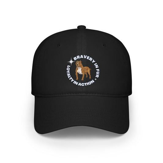 Dog Lover Baseball Cap "Bravery In Fur Loyalty In Action"