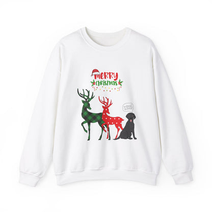 "Reindeer" Dog Lover Holiday Unisex Heavy Blend™ Crewneck Sweatshirt