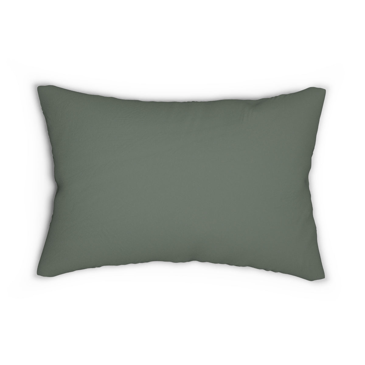 French Bulldog Love Lumbar Pillow — Green Decorative Dog Throw Pillow