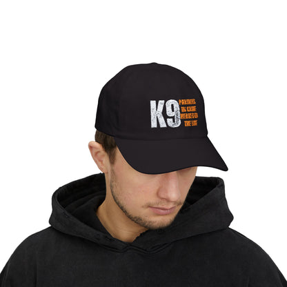 "K9 Partners In Crime Heroes On The Line"  Embroidered Baseball Cap