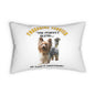 "Yorkshire Terrier.....The Perfect Blend of Sass And Sweetness."  Yorkshire Terrier lover Spun Polyester Lumbar Pillow