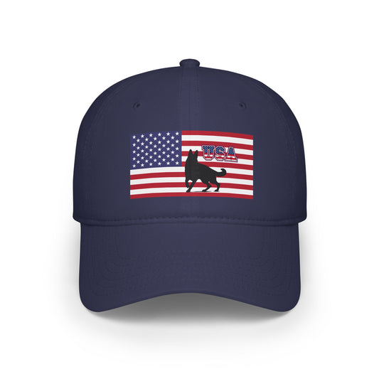 Patriotic Dog Lover Baseball Cap