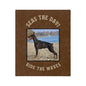 "Seas The Day...Ride The Waves"  Doberman Lovers Velveteen Microfiber Blanket