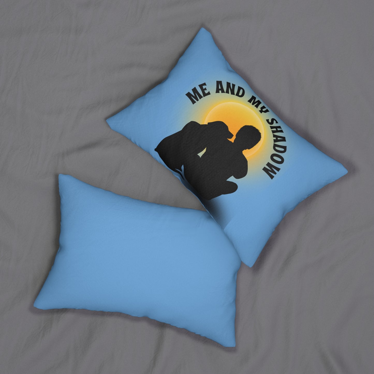 "ME AND MY SHADOW"  Spun Polyester Lumbar Pillow