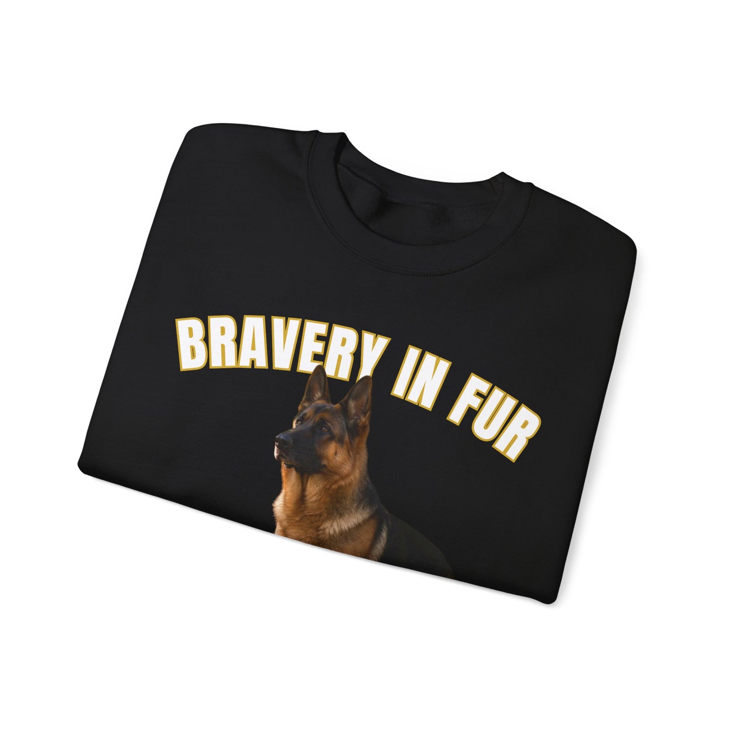 German Shepherd Sweatshirt - "Bravery in Fur, Loyalty in Action" Crewneck