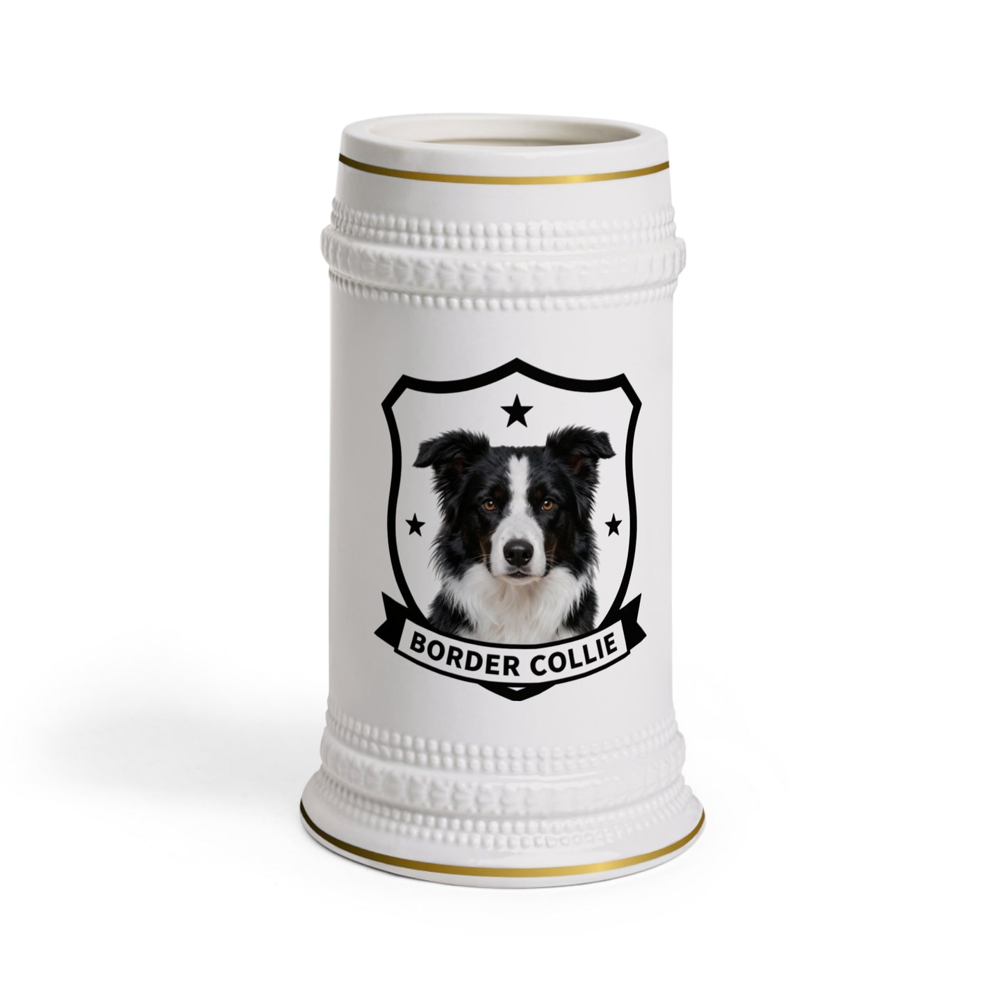Border Collie Beer Stein | Heritage Crest Collection