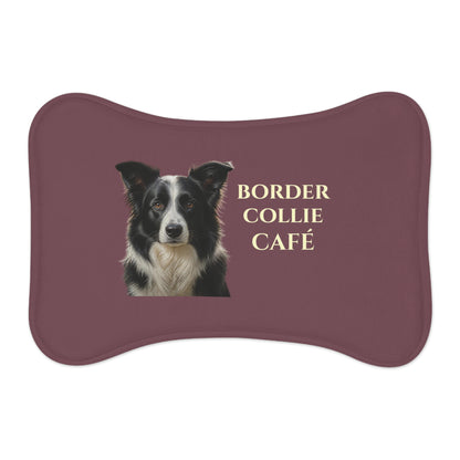 Border Collie Cafe pet feeding mat