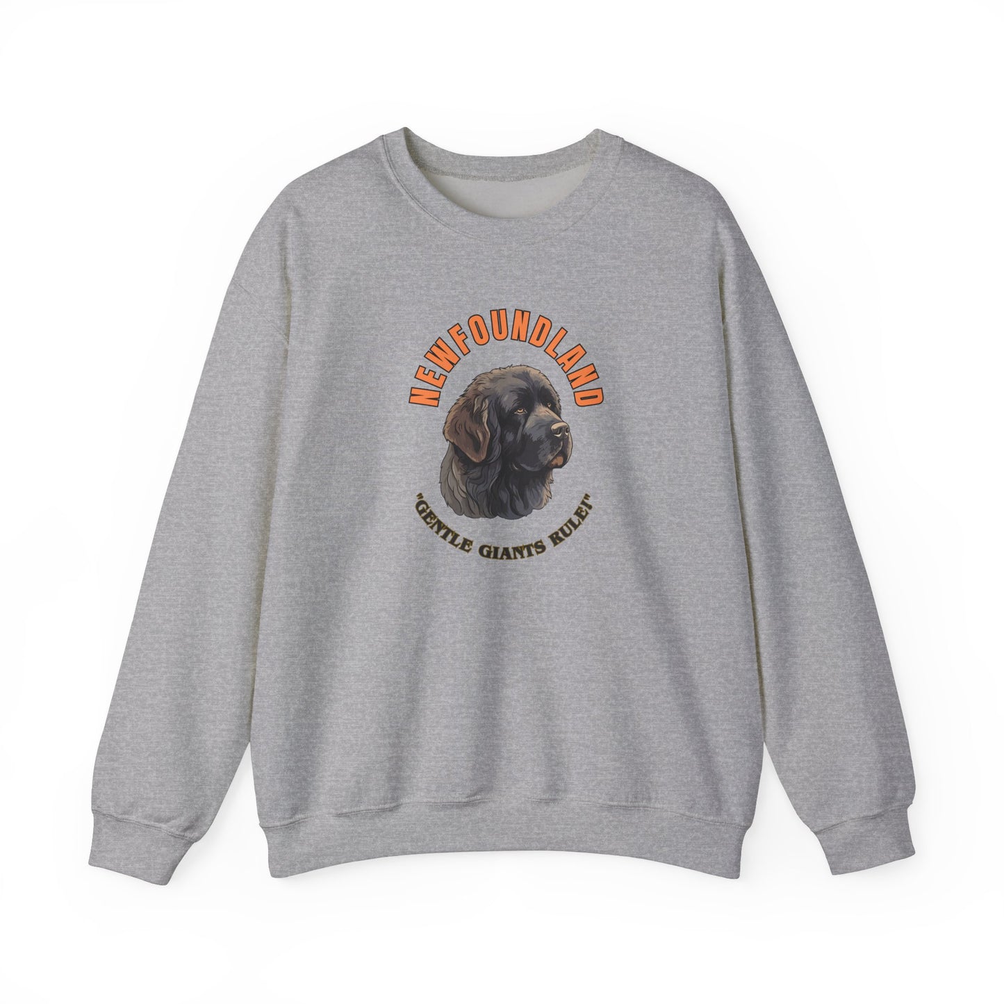 "Newfoundland...Gentle Giants Rule!" Dog lover Unisex Heavy Blend™ Crewneck Sweatshirt