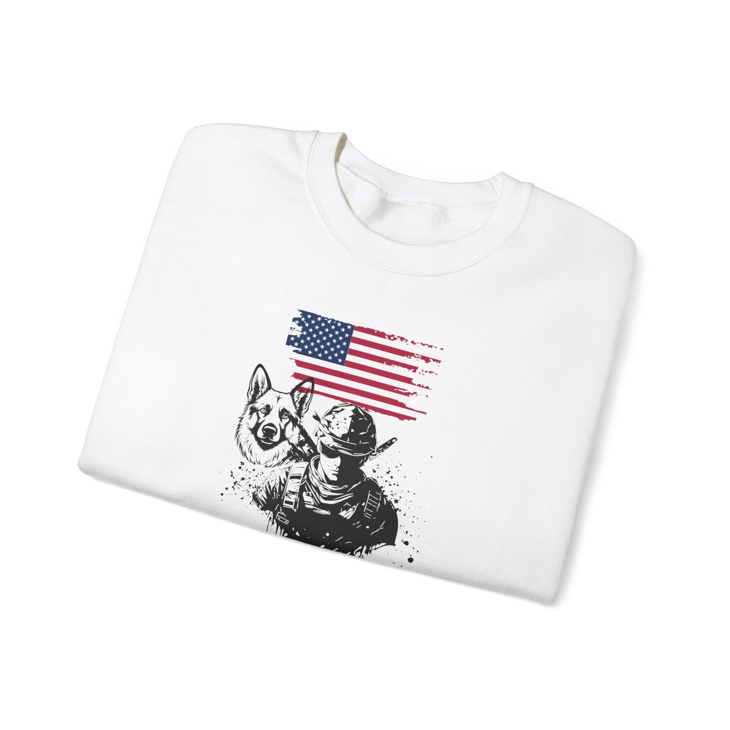 "Soldiers" Military Dog Unisex Heavy Blend™ Crewneck Sweatshirt