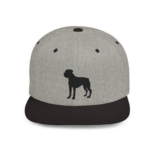 Dog Lover Embroidered Flat Bill Snapback Baseball Cap