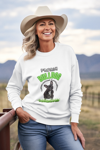 "French Bulldog...Cuteness Overload...Frenchie Edition"  Unisex Heavy Blend™ Crewneck Sweatshirt