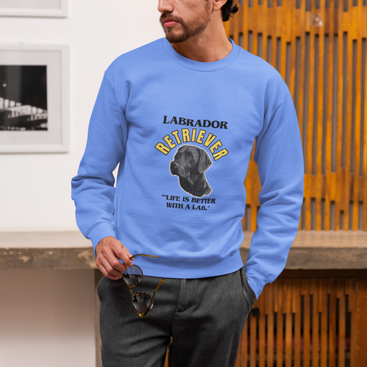 'Labrador Retriever...Life Is Better With A Lab" Unisex Heavy Blend™ Crewneck SweatshirtUnisex Heavy Blend™ Crewneck Sweatshirt