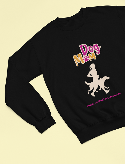 "Dog Mom...Pure, boundless devotion" Dog Lover unisex heavy blend crewneck sweatshirt