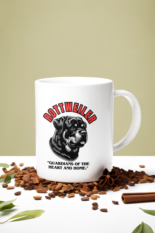 "Rottweilers... Guardians Of The Heart And Home" Rottweiler lover Mug 11oz