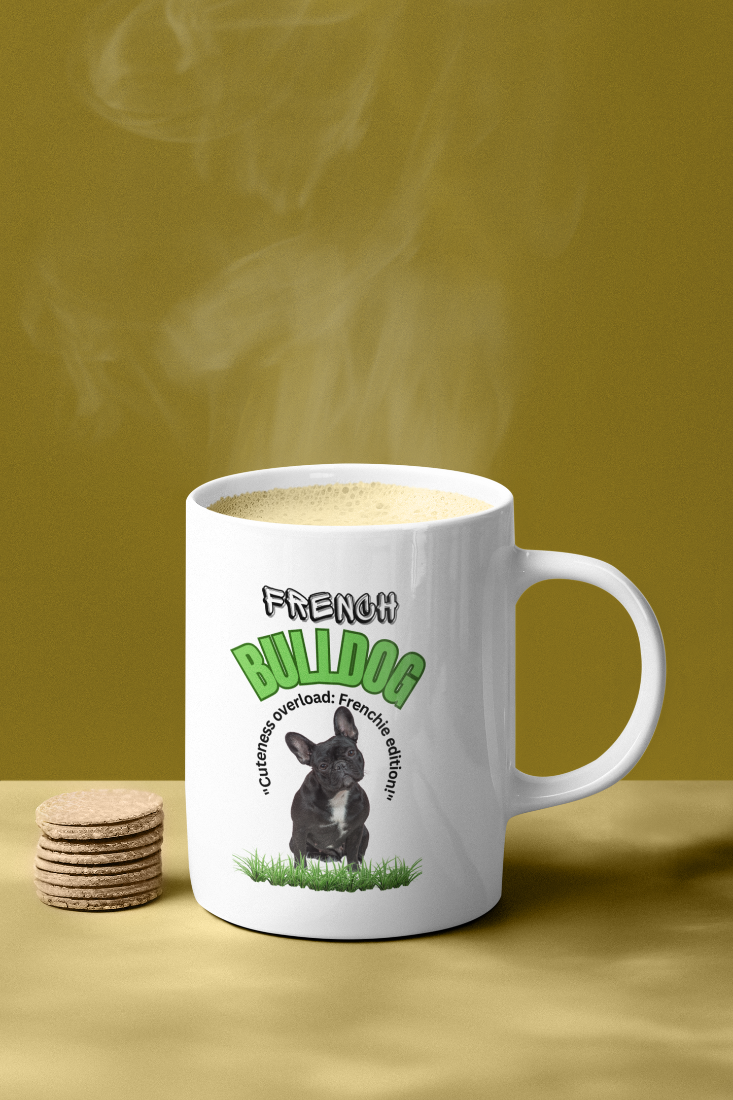 "French Bulldog... Cuteness Overload: Frenchie Edition!" French Bulldog Lover Mug 11oz