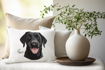 Black Lab Lover 20x14 Lumbar Pillow (Free Shipping)