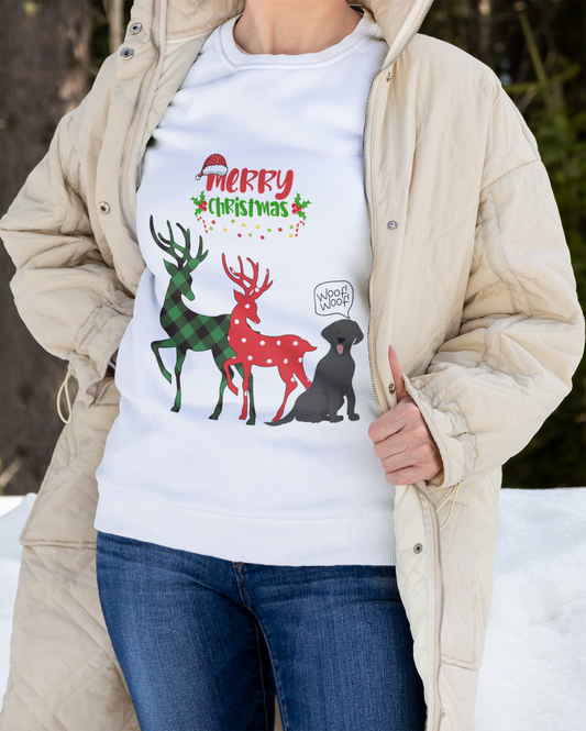 "Reindeer" Dog Lover Holiday Unisex Heavy Blend™ Crewneck Sweatshirt